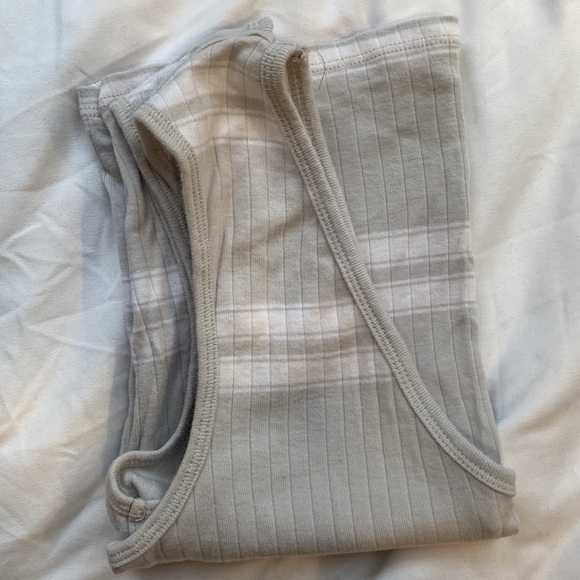 BDG grey and white cropped tank, Size M - Picture 2 of 4